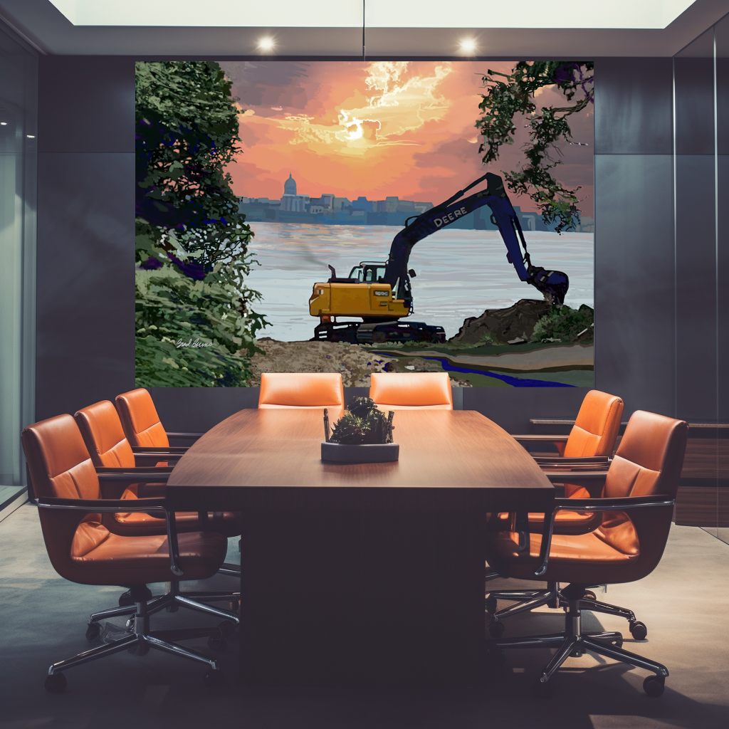 John Deere by the Lake